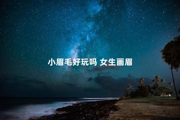 小眉毛好玩吗 女生画眉